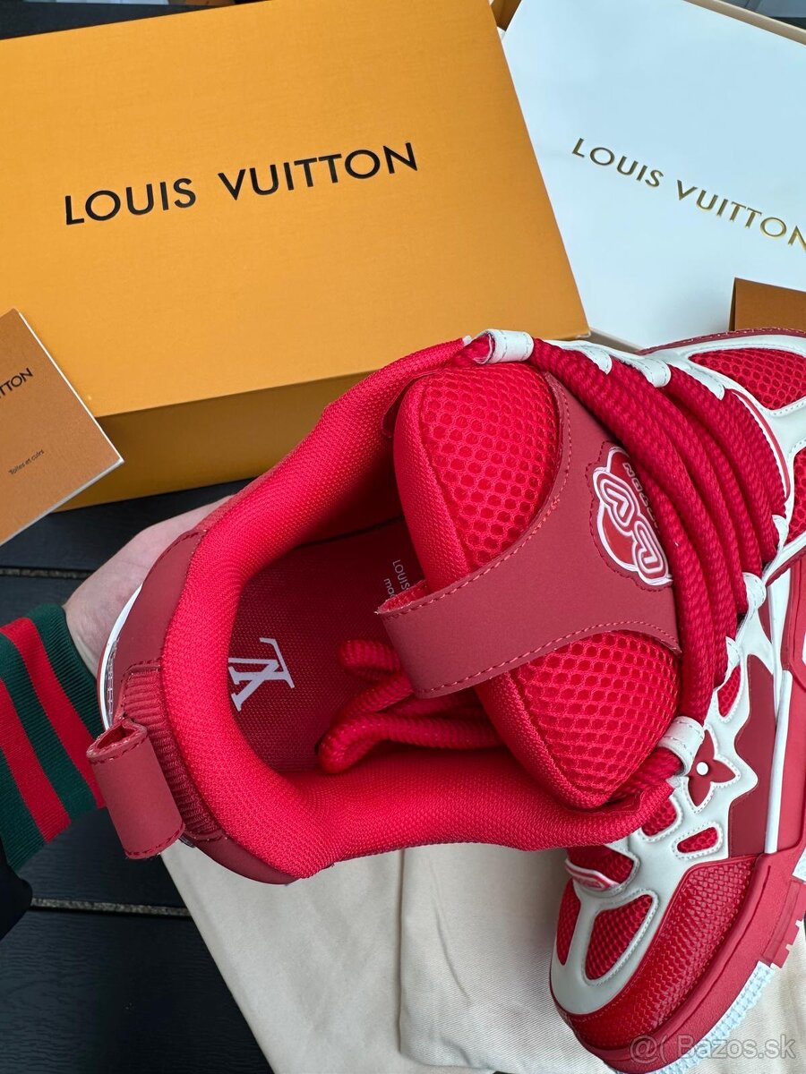 Louis Vuitton tenisky RED komplet balenie - 7