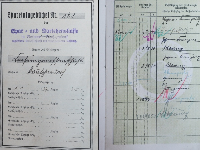 Drevená krabička Oetker s dokladmi. - 7