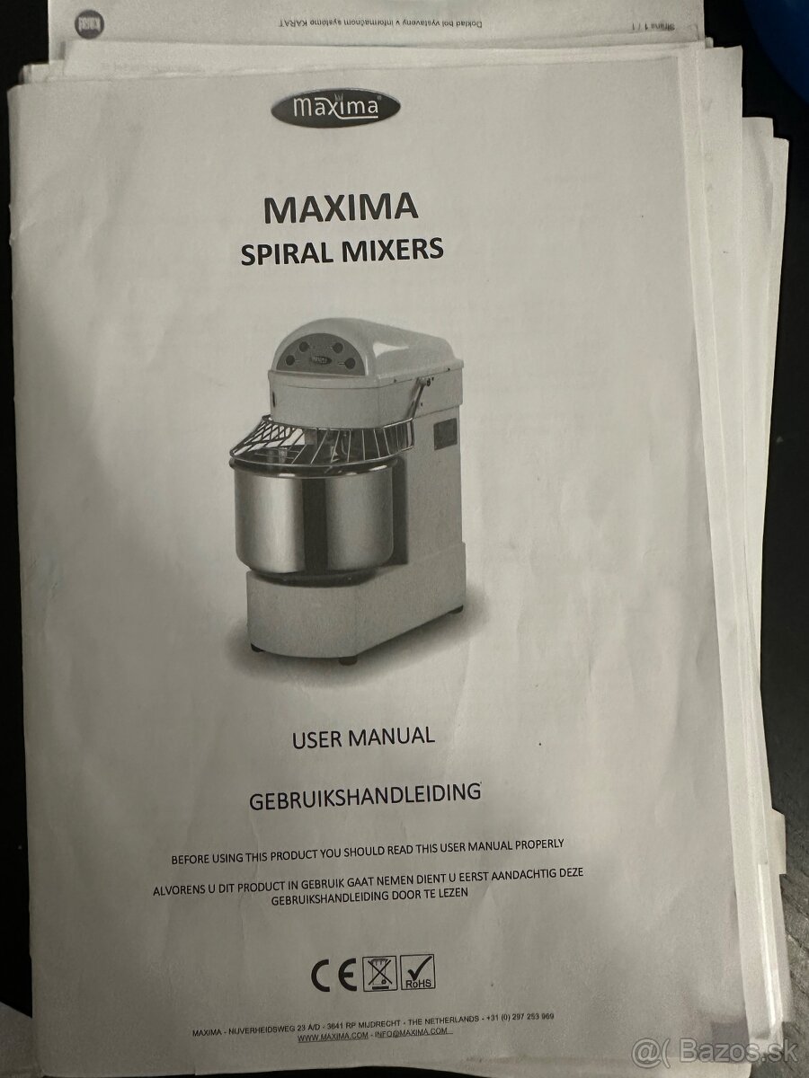 Špirálový miesič cesta MSM 10 | Maxima 09361010 - 7