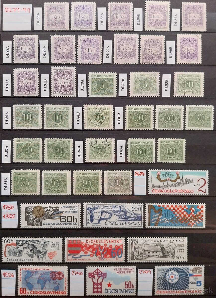 Známky ČSR – 1 - 7