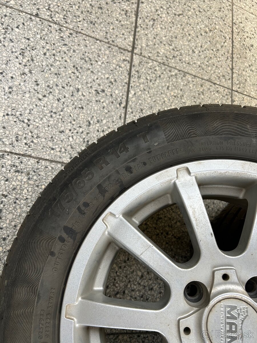 Disky 4x100 R14 + pneumatiky - 7