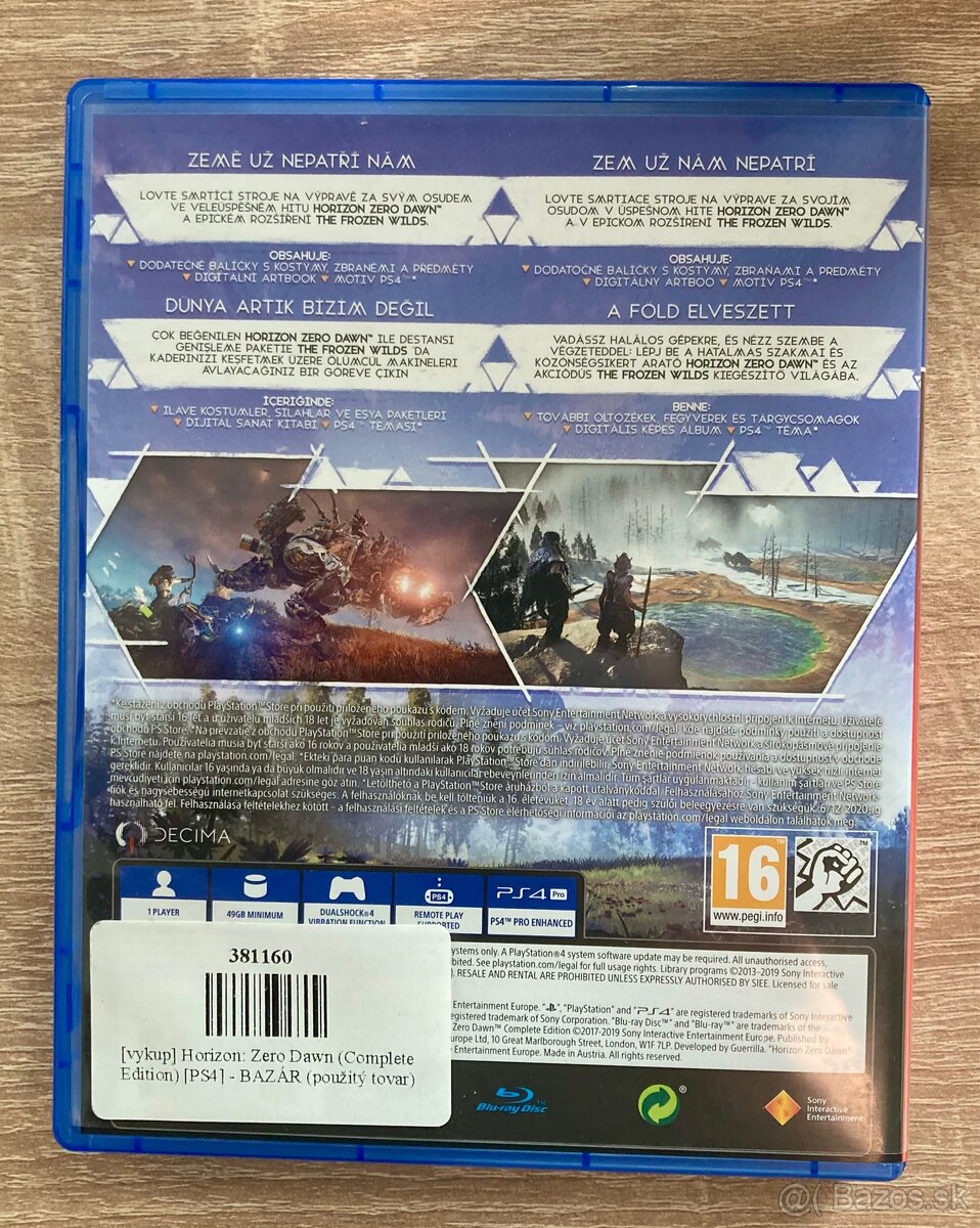 PS4 Slim 500GB + ovládač + 3 top hry (GoW, FIFA, Horizon) - 7