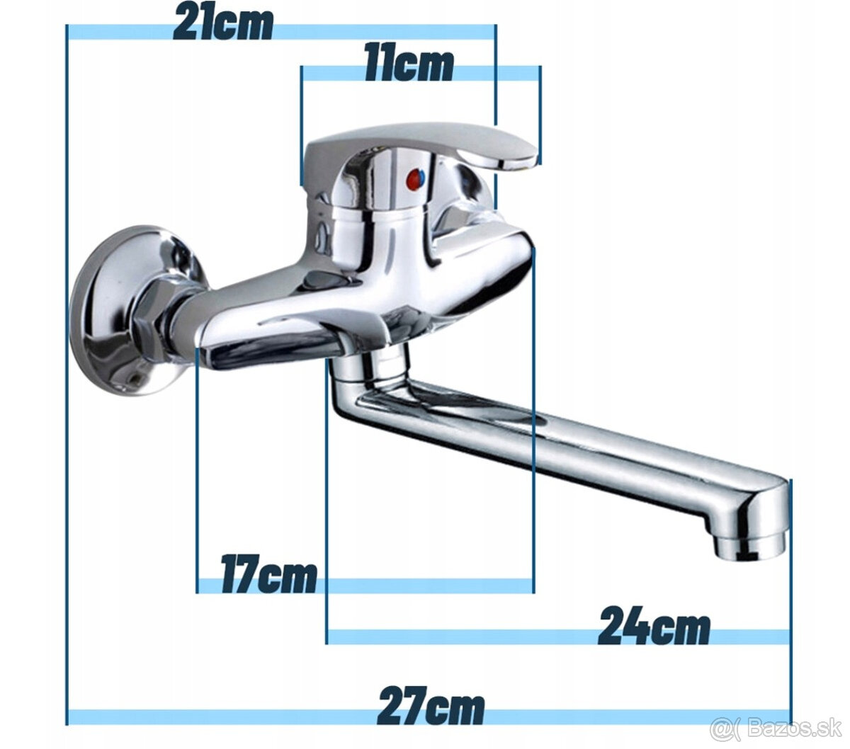 Nová vodovodná nástenná batéria 2ks - 7