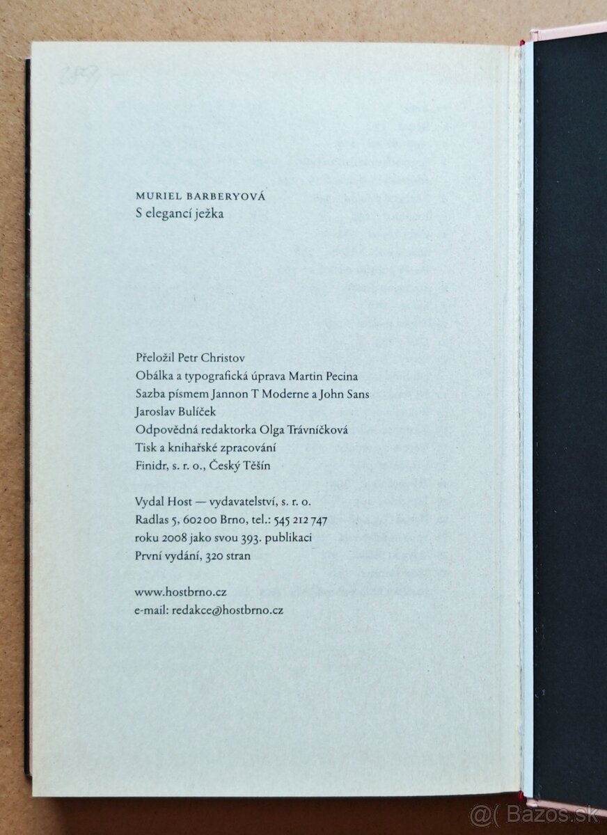 Muriel Barbery: S ELEGANCÍ JEŽKA - 7