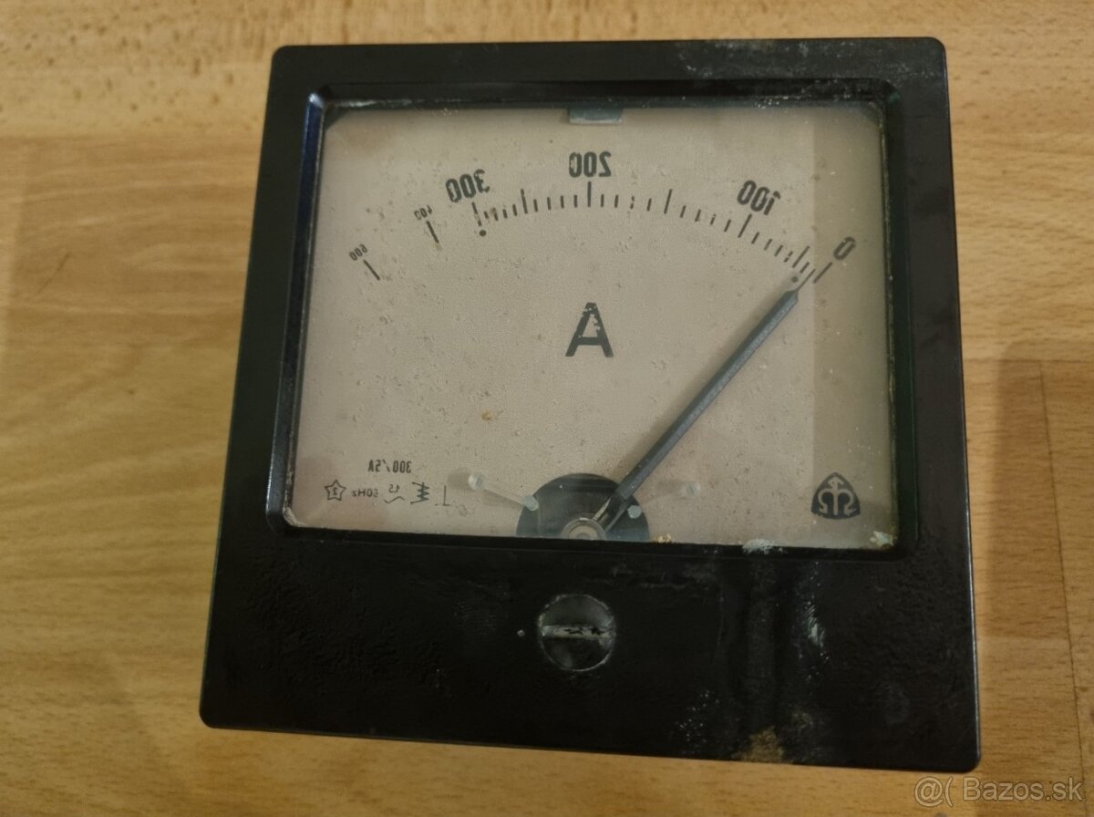Retro panelový mikro-ampérmetr, Nový - 7