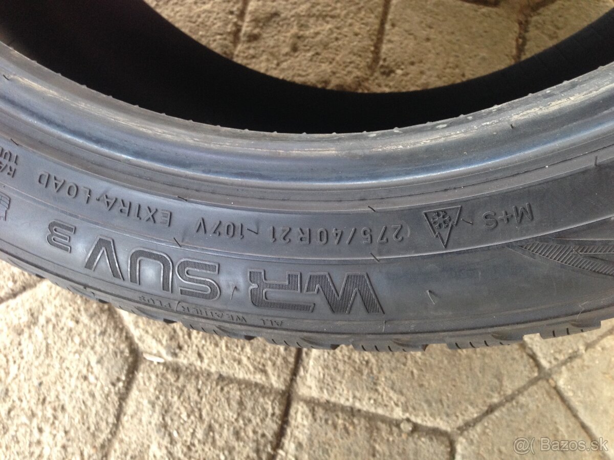 Predám zimné 275/40 r21 - 7