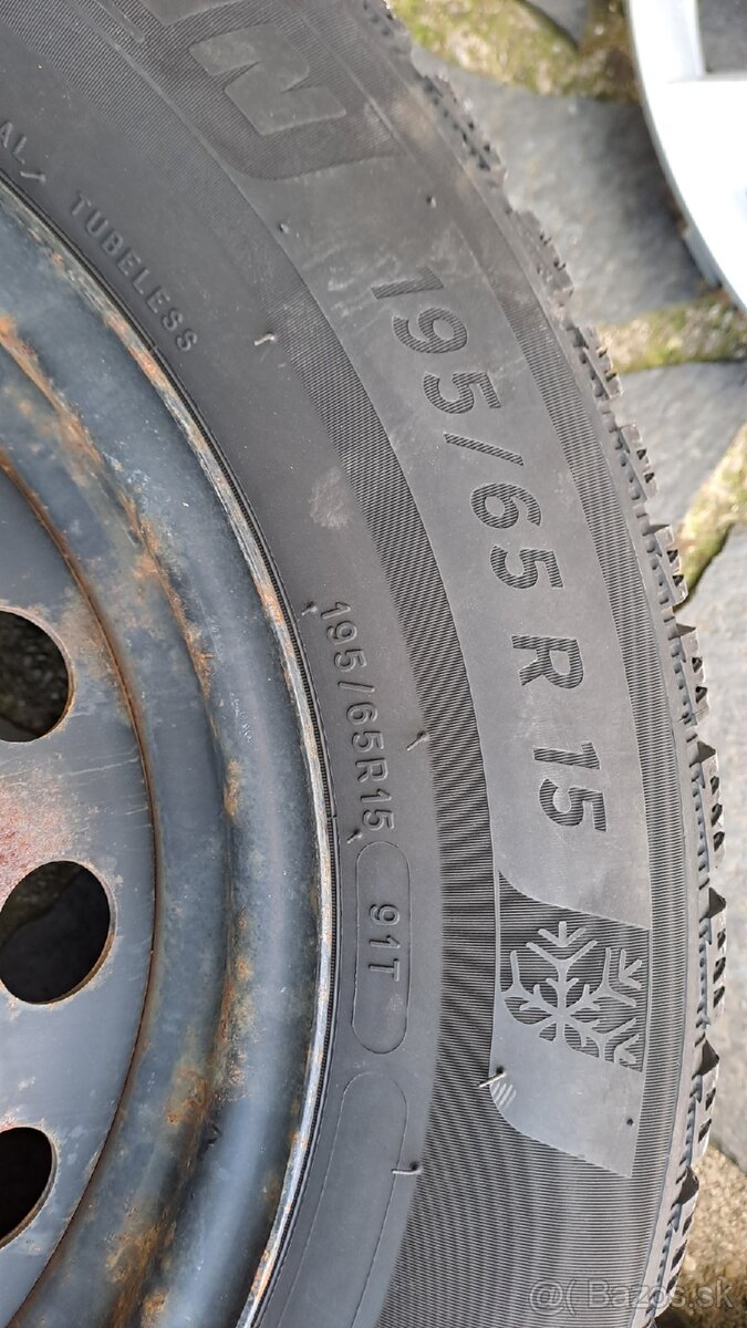 Zimné pneumatiky 15" na plechových diskoch Fiat Tipo - 7