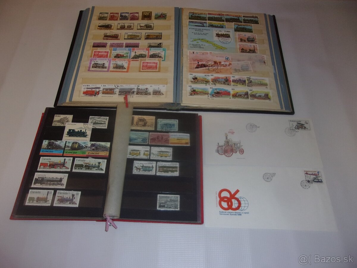 Známky železnice, vlaky - 7