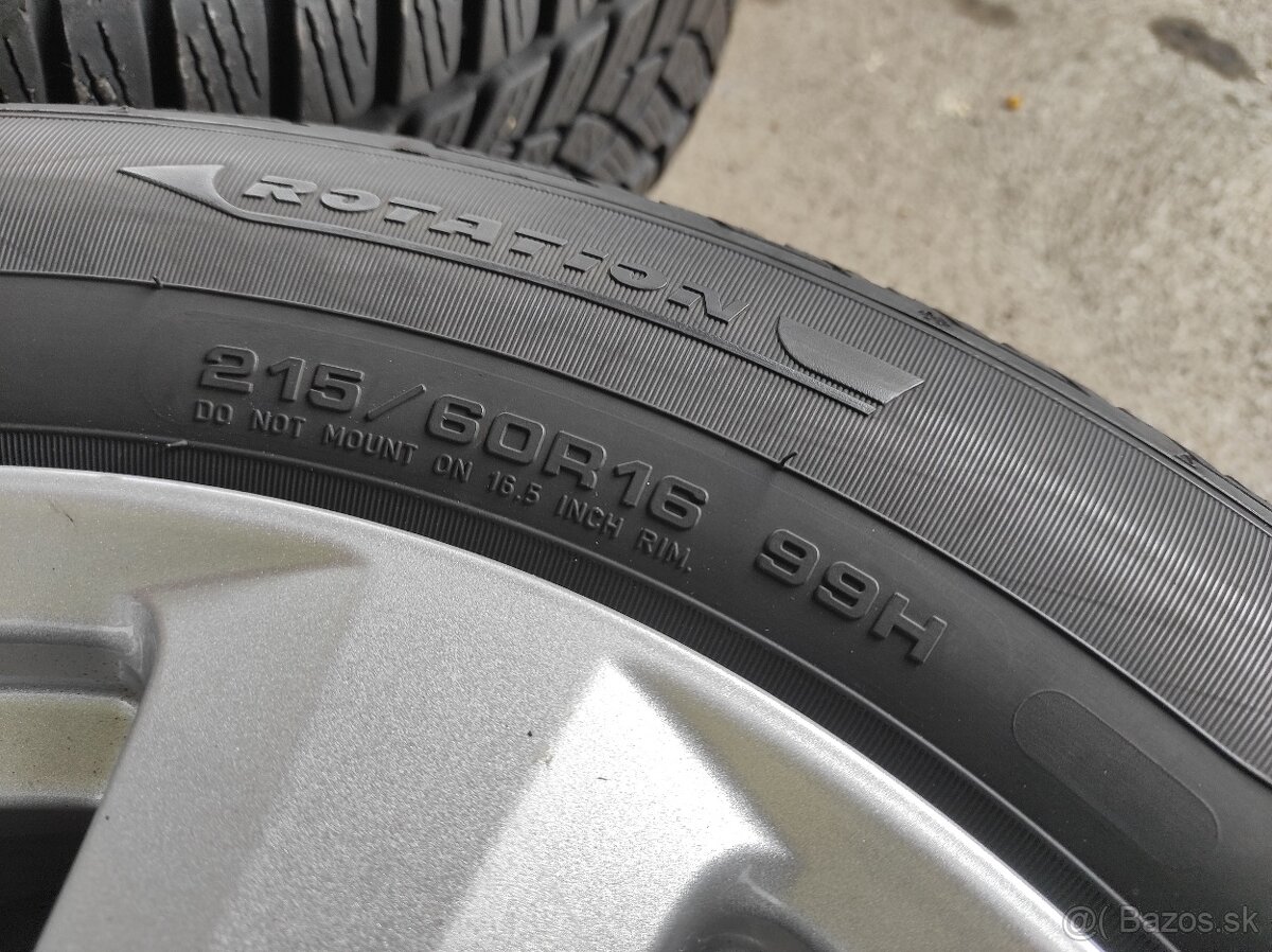 Zimná sada 16" 5x112 VW, Škoda 215/60 R16 - 7