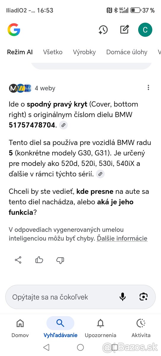 Predám veci na BMW - 7