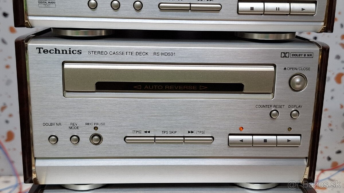 vintage rare mini hi-fi systém Technics SC-HD501 - 7