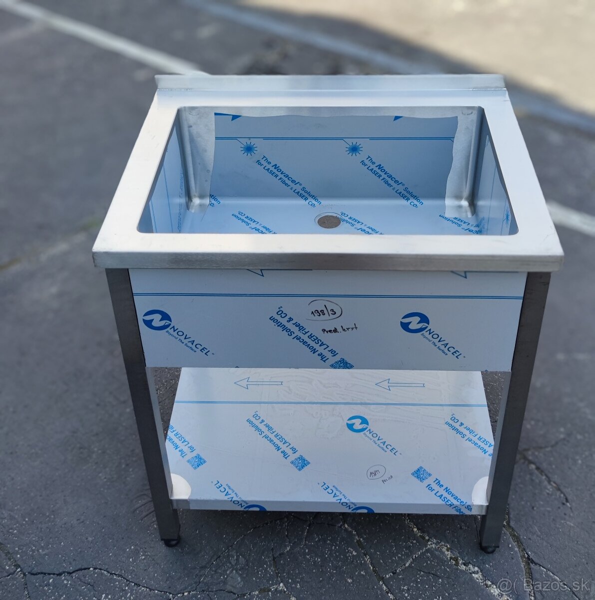 Gastro drez s policou, umývacie stoly, nerezové dvojdrezy - 7