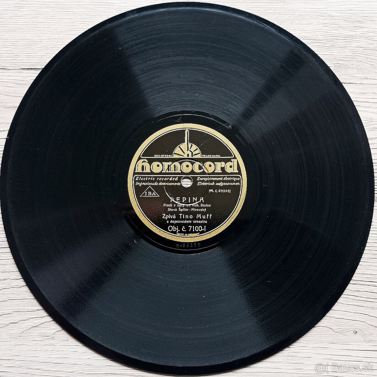 Sada 2 - 5 českých šelakových gramodesek 1930 - 1932 - 7