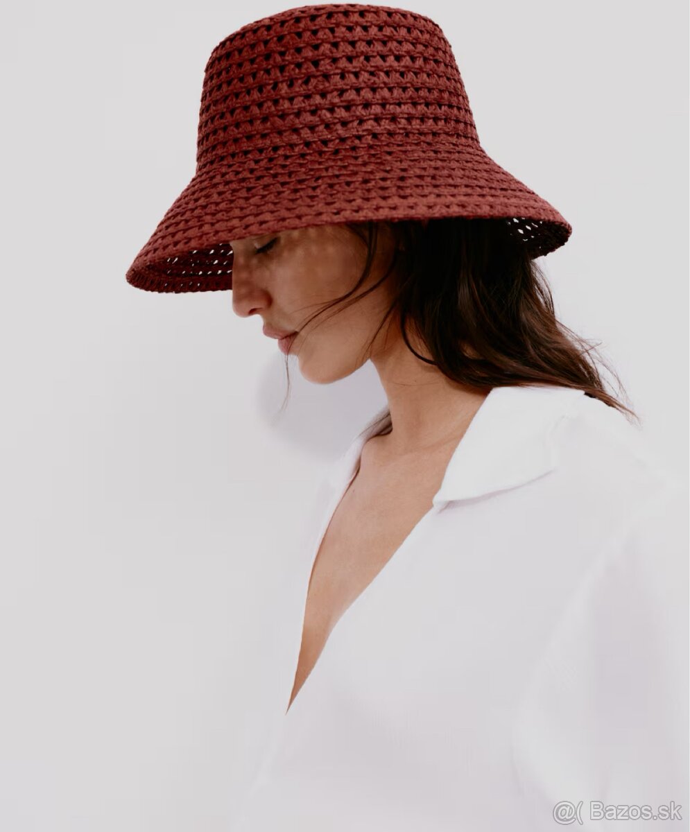 H&M slamený klobúk 56 - 7