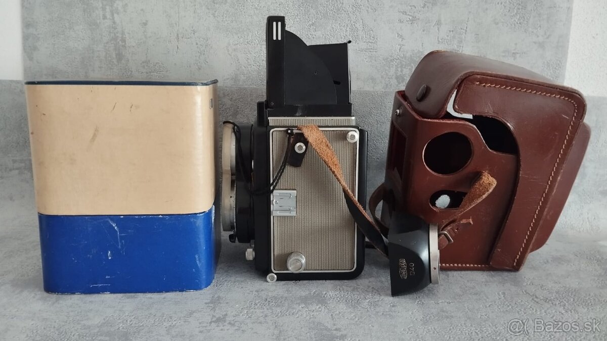 Starý fotoaparát Flexaret VI automat s brašnou, návodem aj - 7