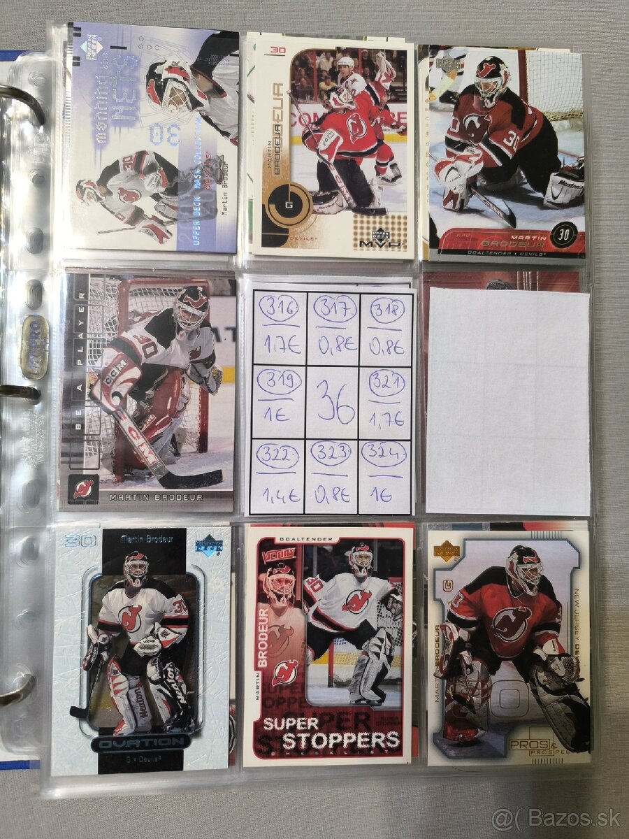 Hokejové kartičky - Martin Brodeur 2 - 7