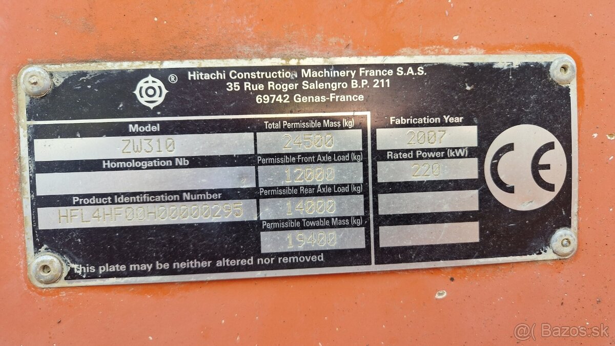 Nakladač Hotachi ZW310 - 7
