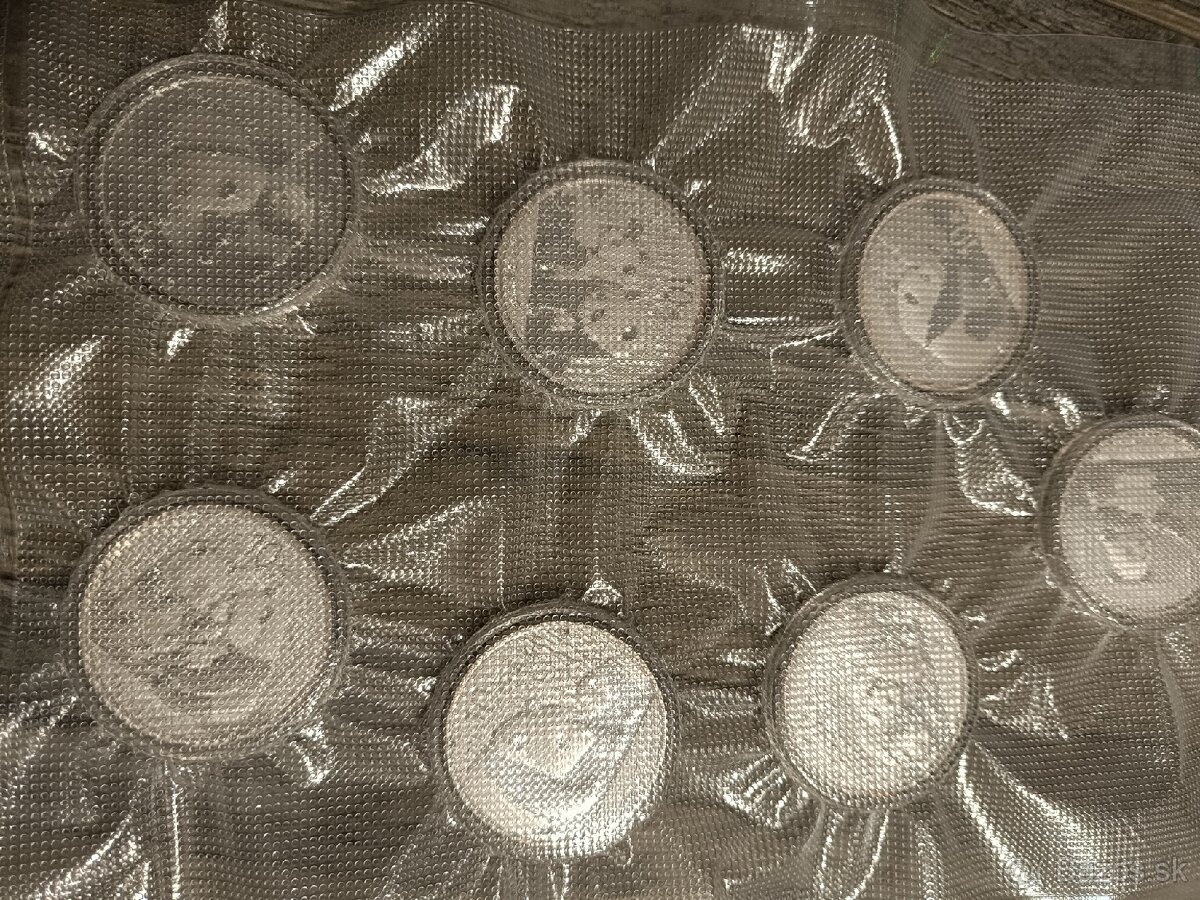 Čínska panda 10 Yuan od r. 1989. Strieborné mince. 1 oz. - 7