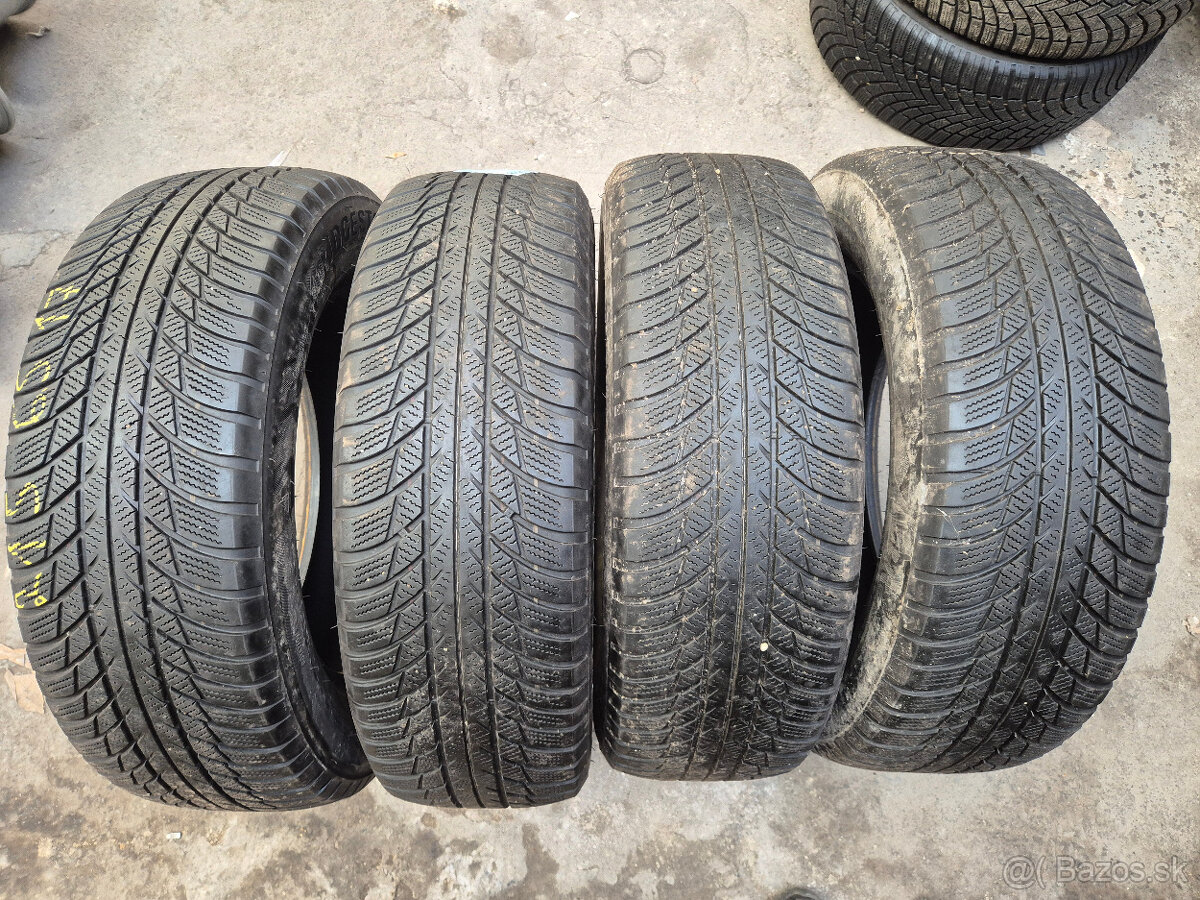 215/65 r17 zimné 4 ks BRIDGESTONE dezén 5,4 - 5 mm - 7