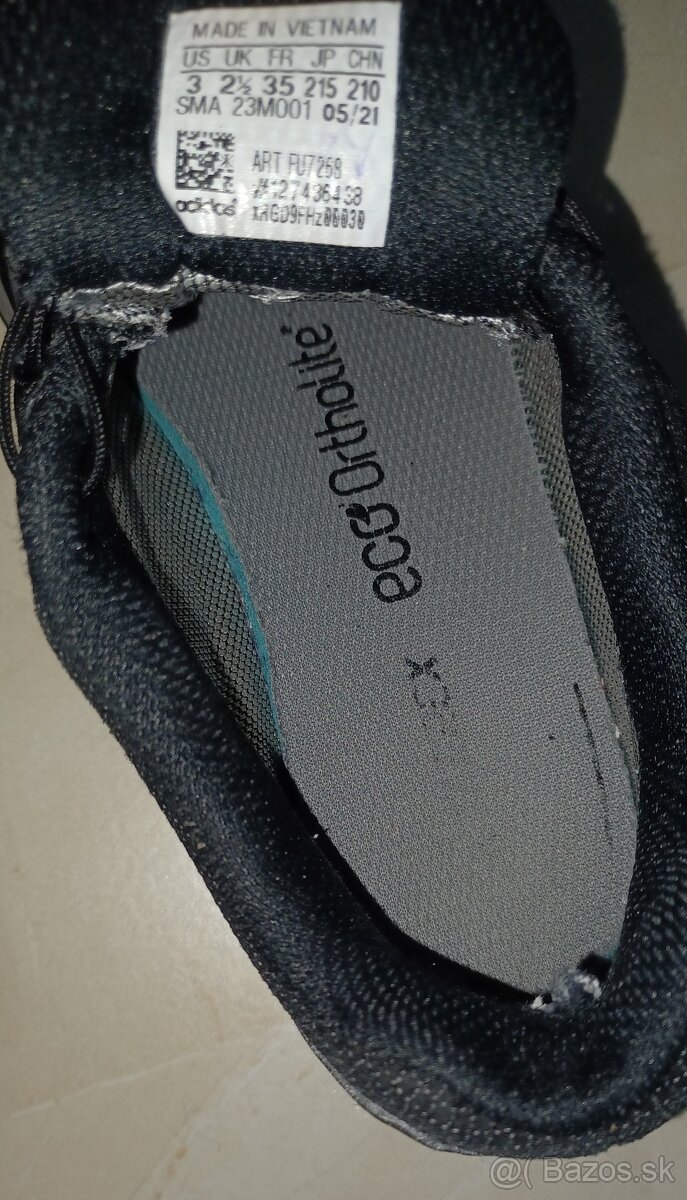 Predám detské tenisky Goratex adidas veľkosť 35. - 7