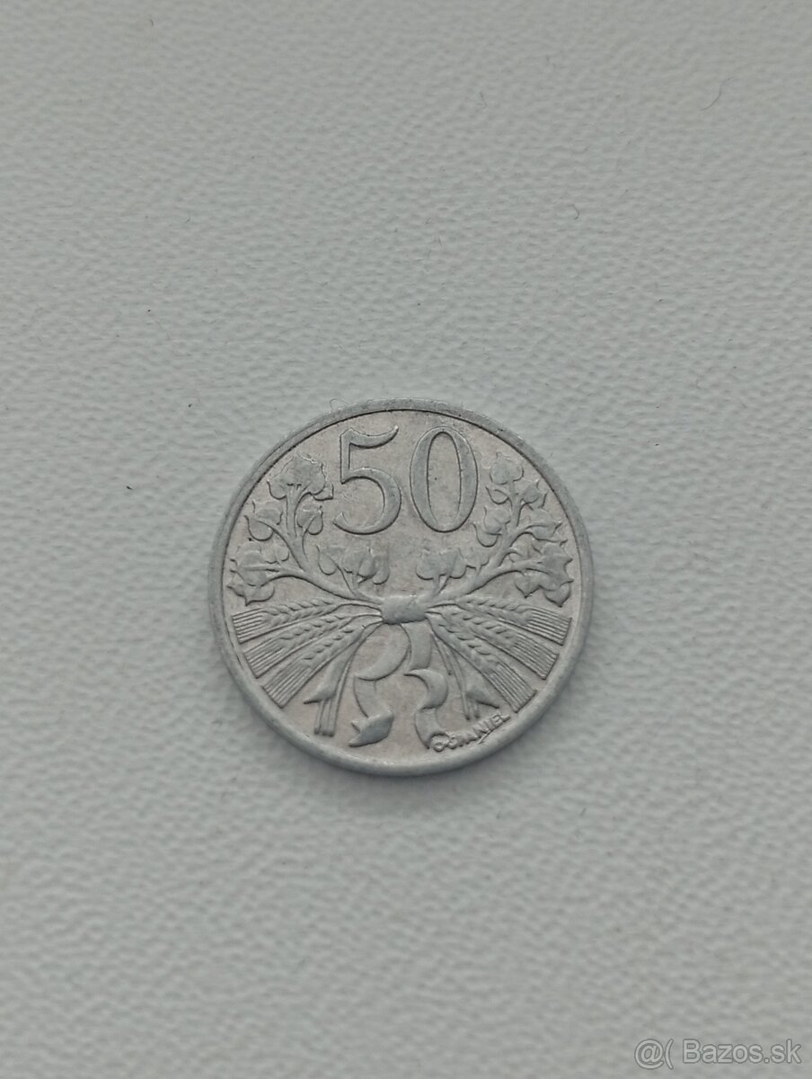Československe 50 hál. mince - 7