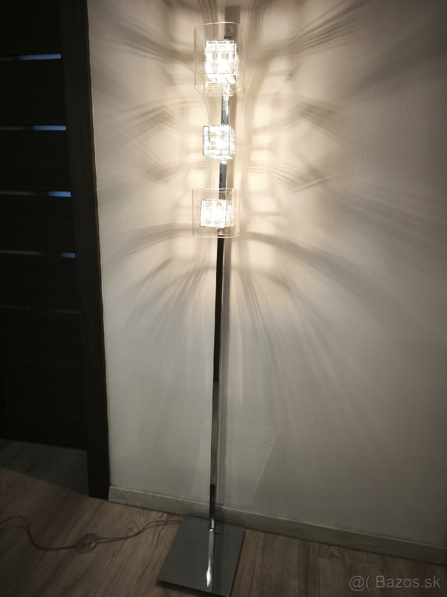 Štýlové stojanové svietidlo LUXERA 46005 TOGO (chróm/sklo) - 7