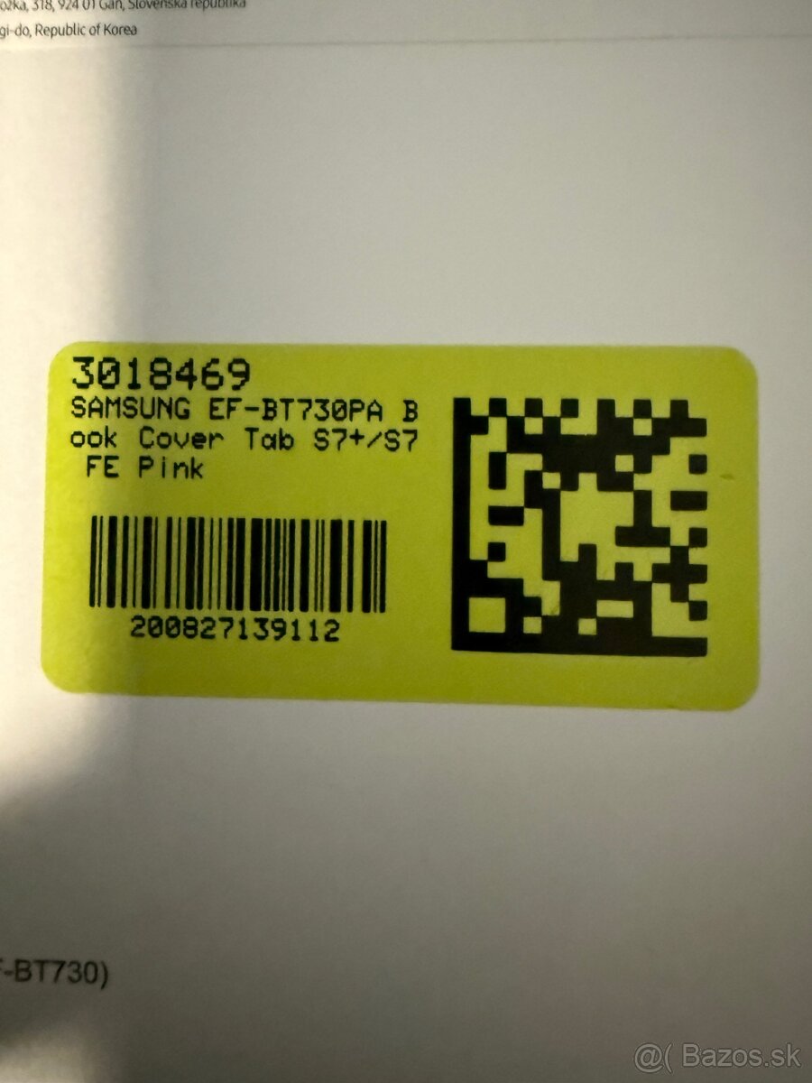 Predám EF-BT730PBE Samsung Book Pouzdro pro Galaxy Tab S7+/S - 7