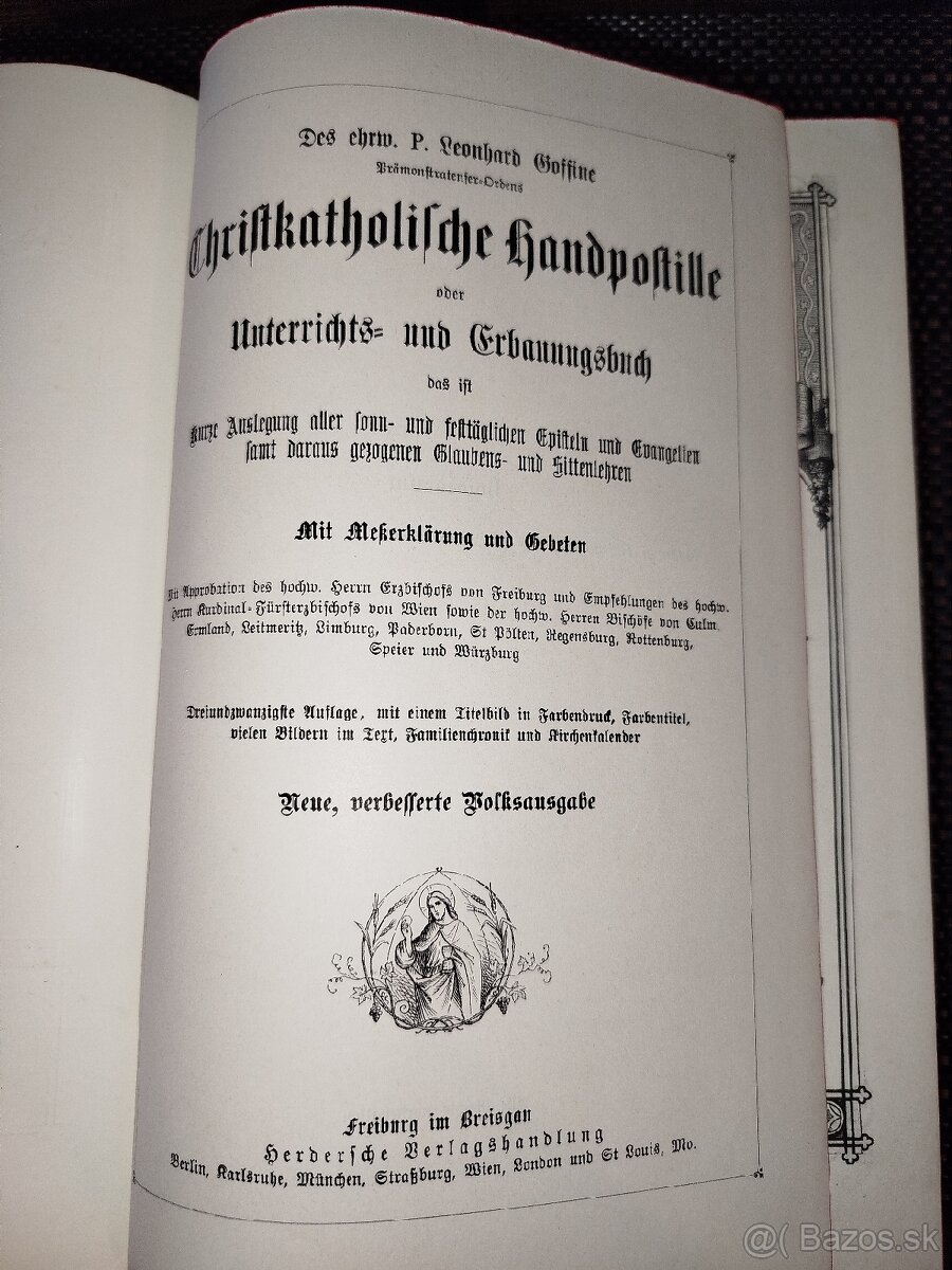 Katolicka kniha P.Leonhard Goffine 1911 - 7