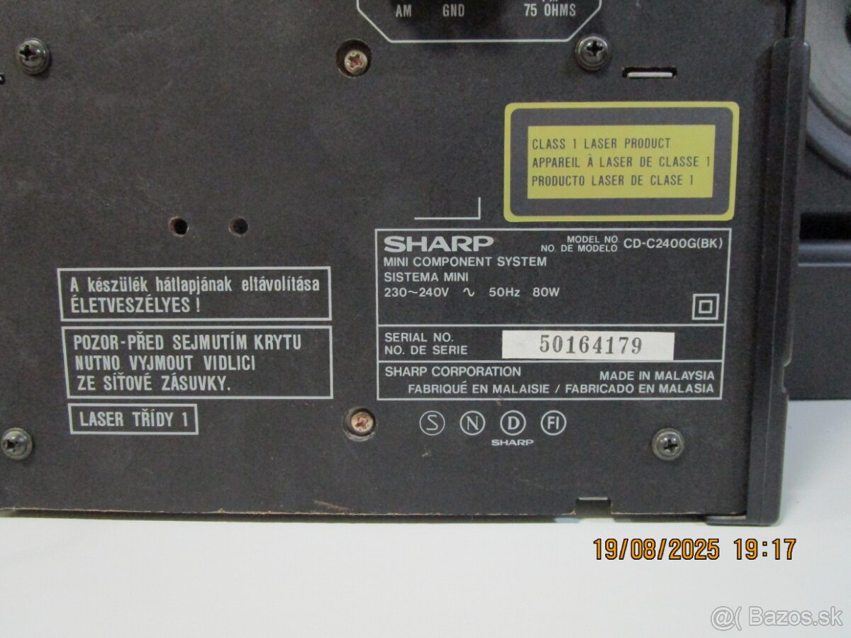 PREDAM VEZU SHARP CD-D 2400G za 39€ - 7