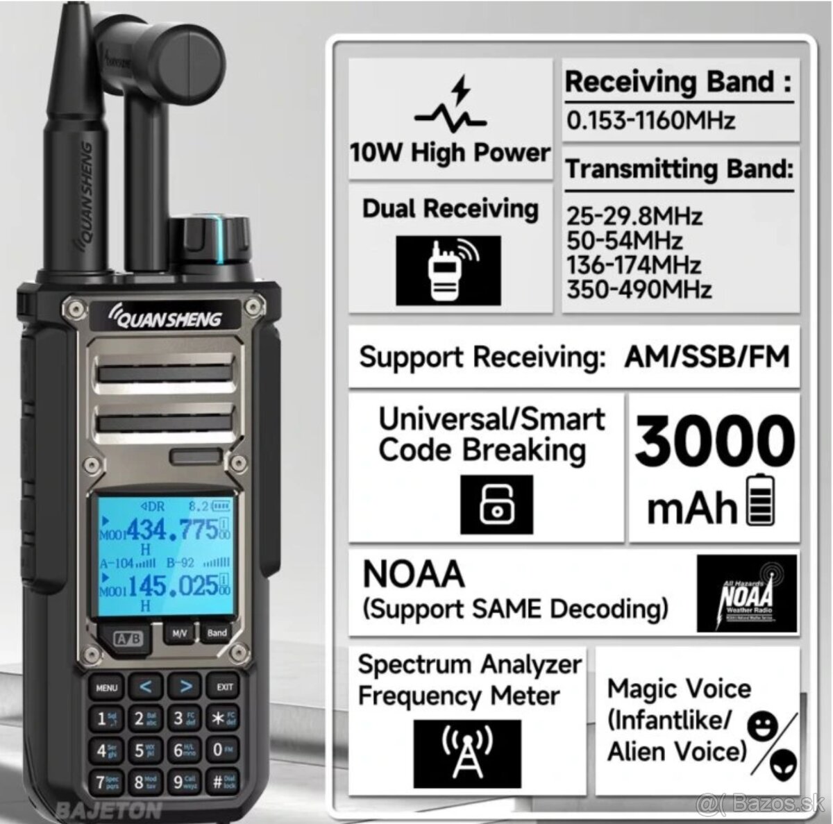 Quansheng TK11 (8) quad band 10W - 7