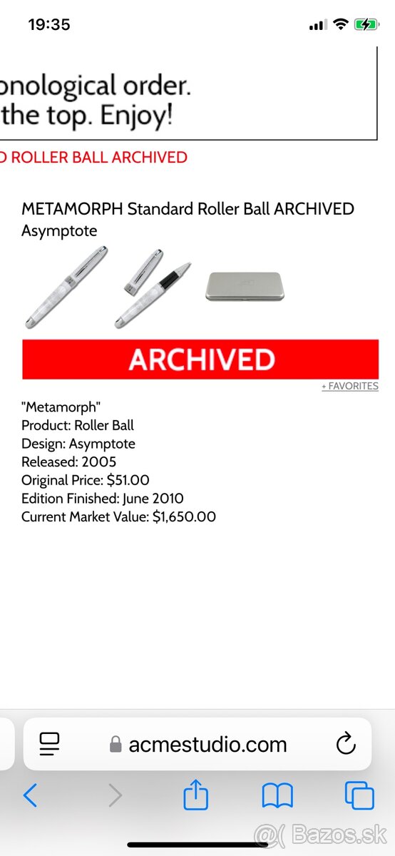 Guličkové luxusné pero ACME - 7