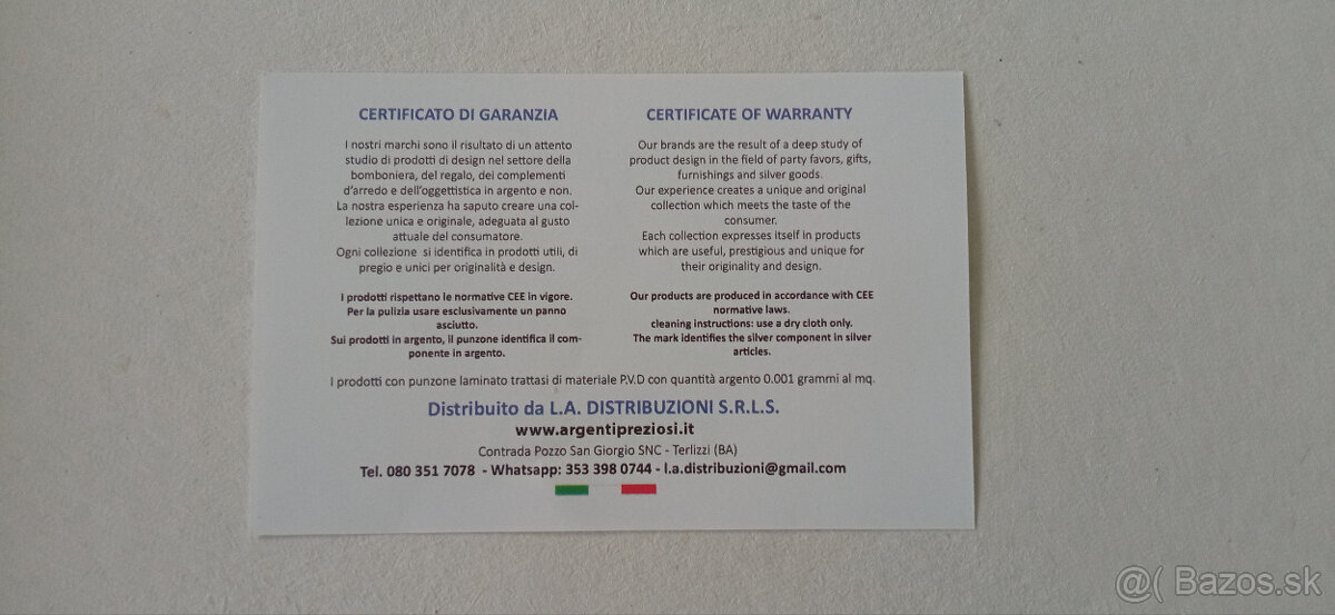 Luxusný talianský strieborný obraz - 7