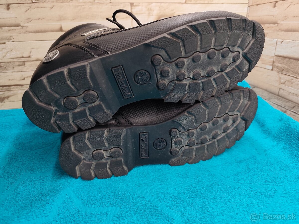 Timberland 46 - pánske kožené čierne topánky - 7