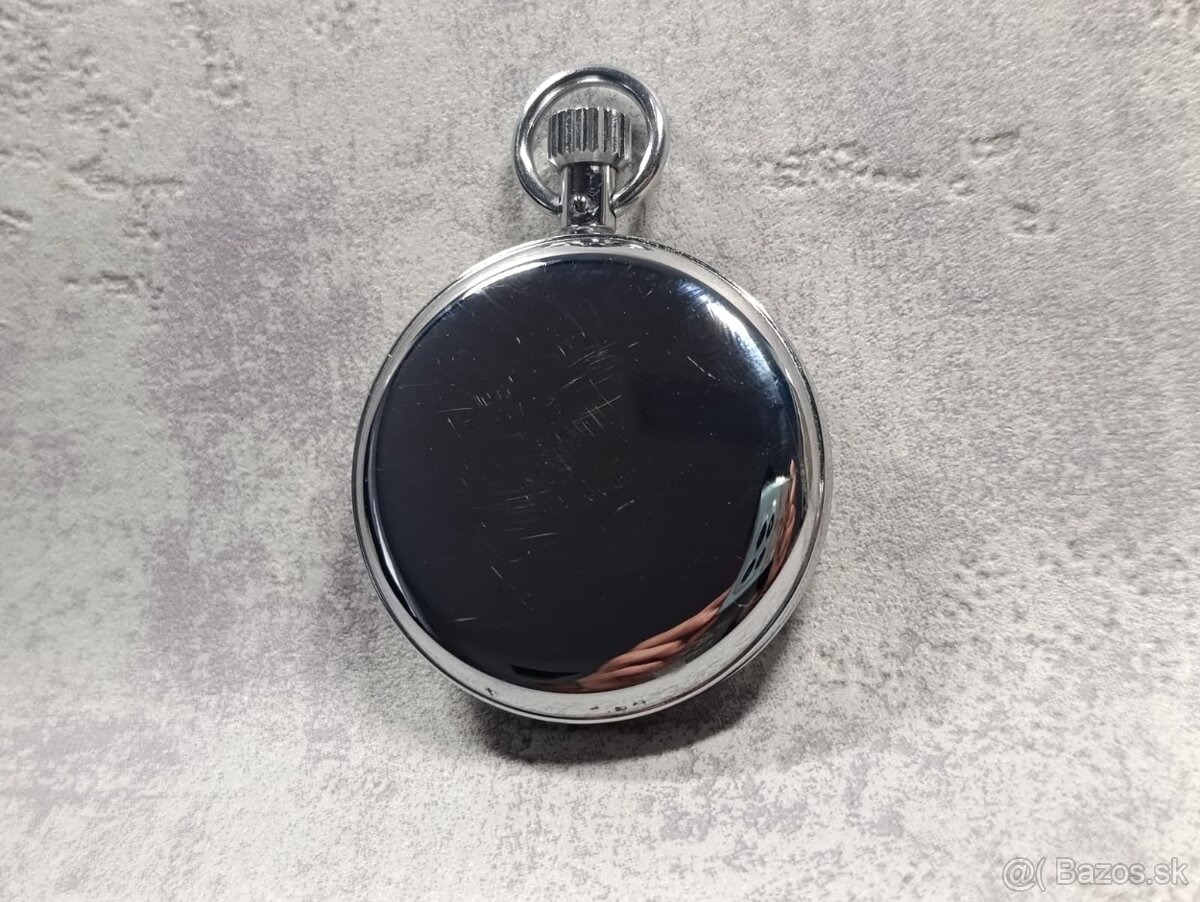 Vojenské krásné dělostřelecké švýcarské stopky Lemania. - 7