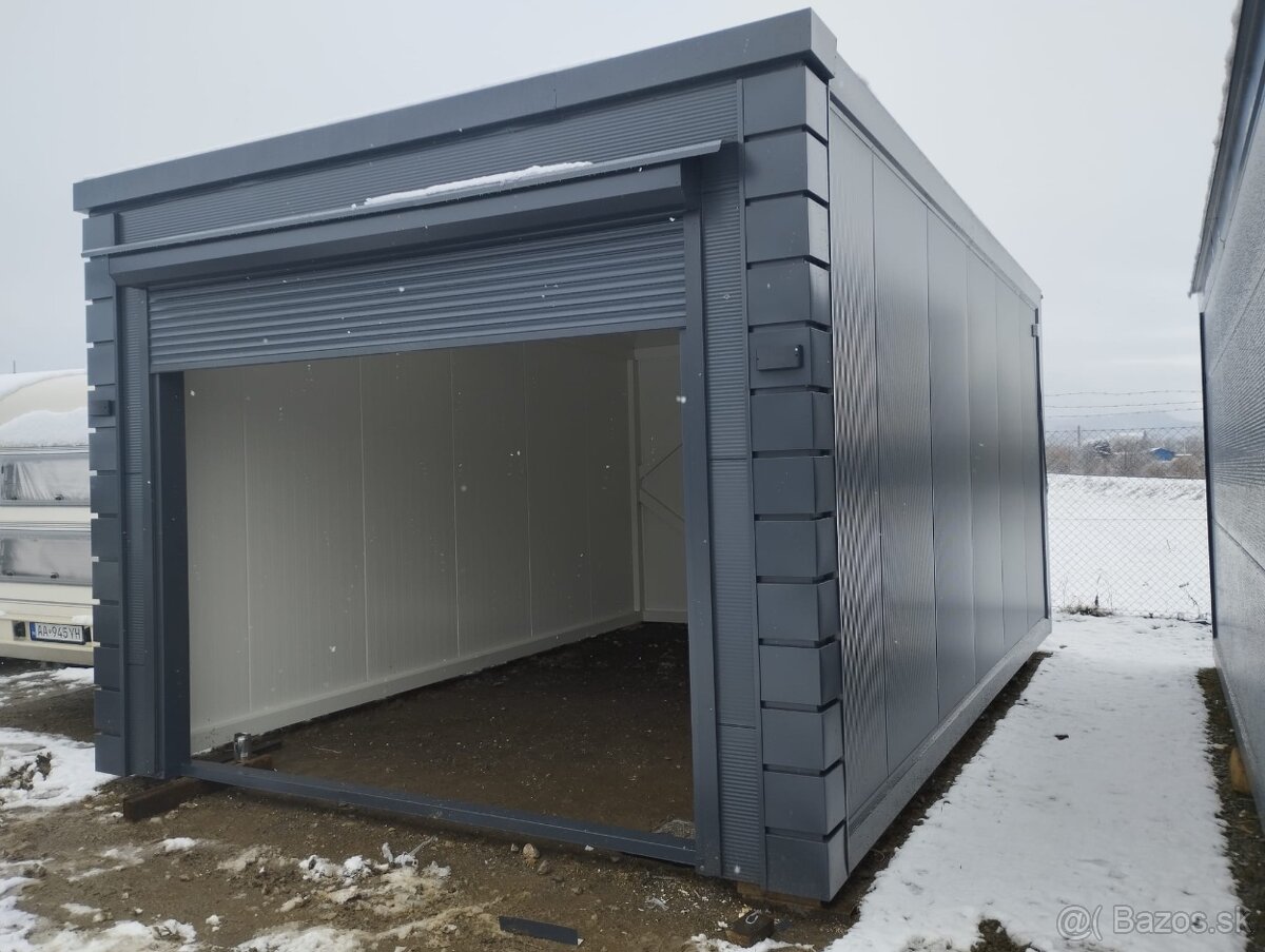 Kontajner Garaže s PIR sendvičový panelou 6x3 výška 3metre - 7