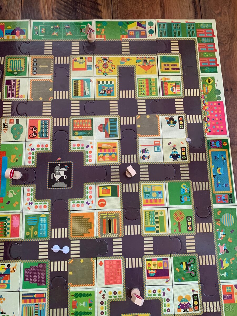 DJECO puzzle - Mesto (skladacia dráha - cesta) - 7