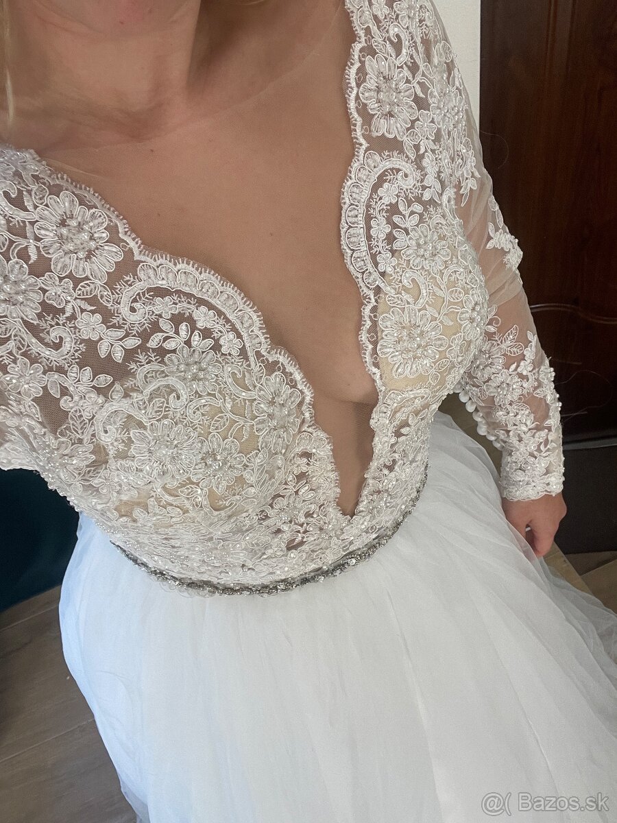 Predám Svadobné šaty - 7