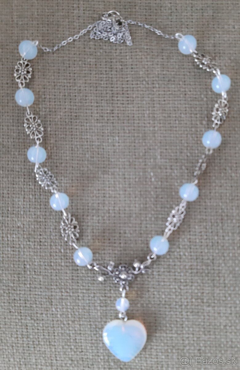 Náhrdelníky z polodrahokamov v štýle art déco -70 cm - 7