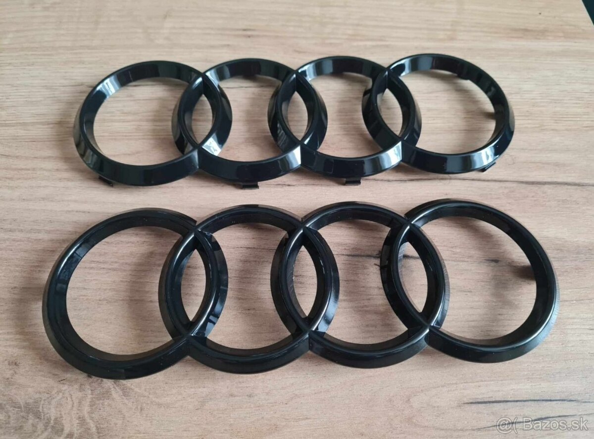 AUDI Čierne lesklé znaky - 7