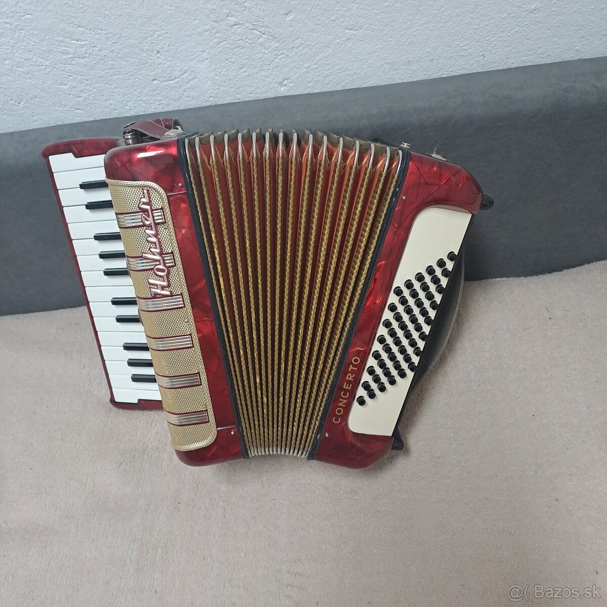 Harmonika Hohner Concerto I . 48 basová - 7