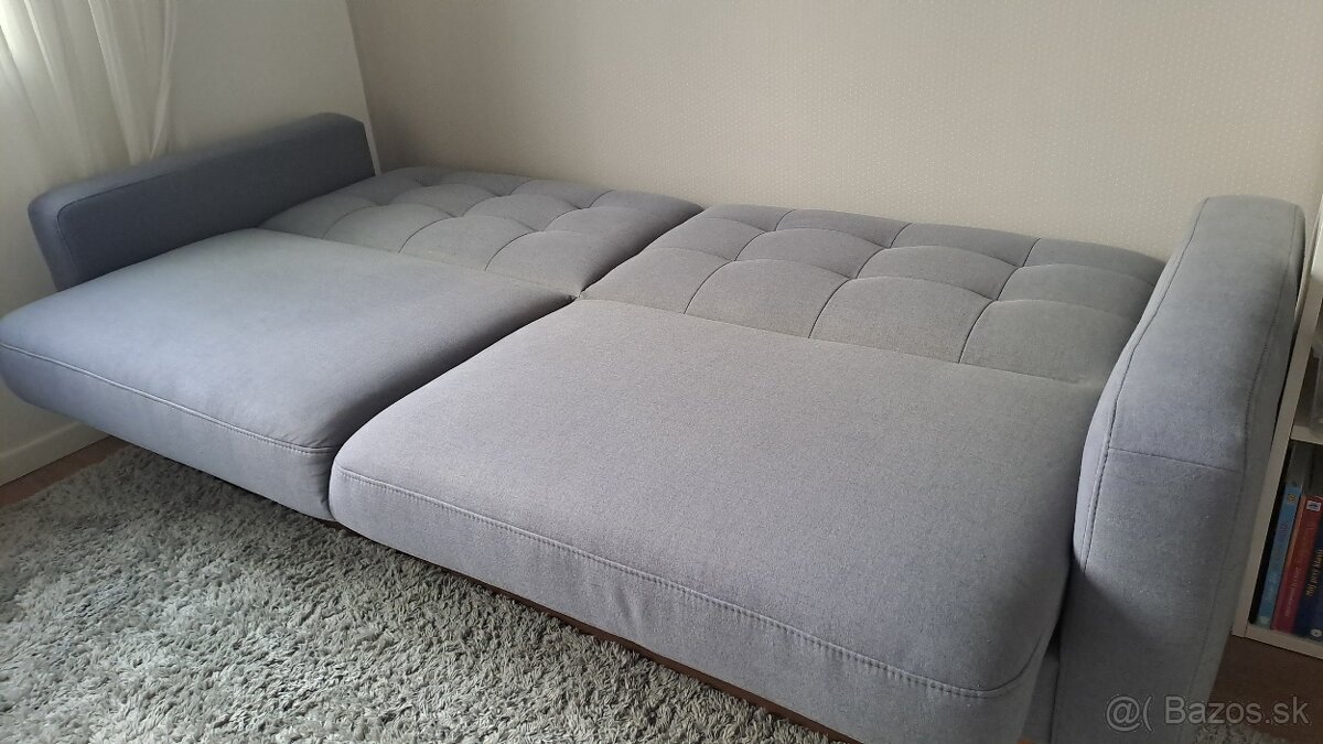 Rozkladacia pohovka svetlosivá - 7