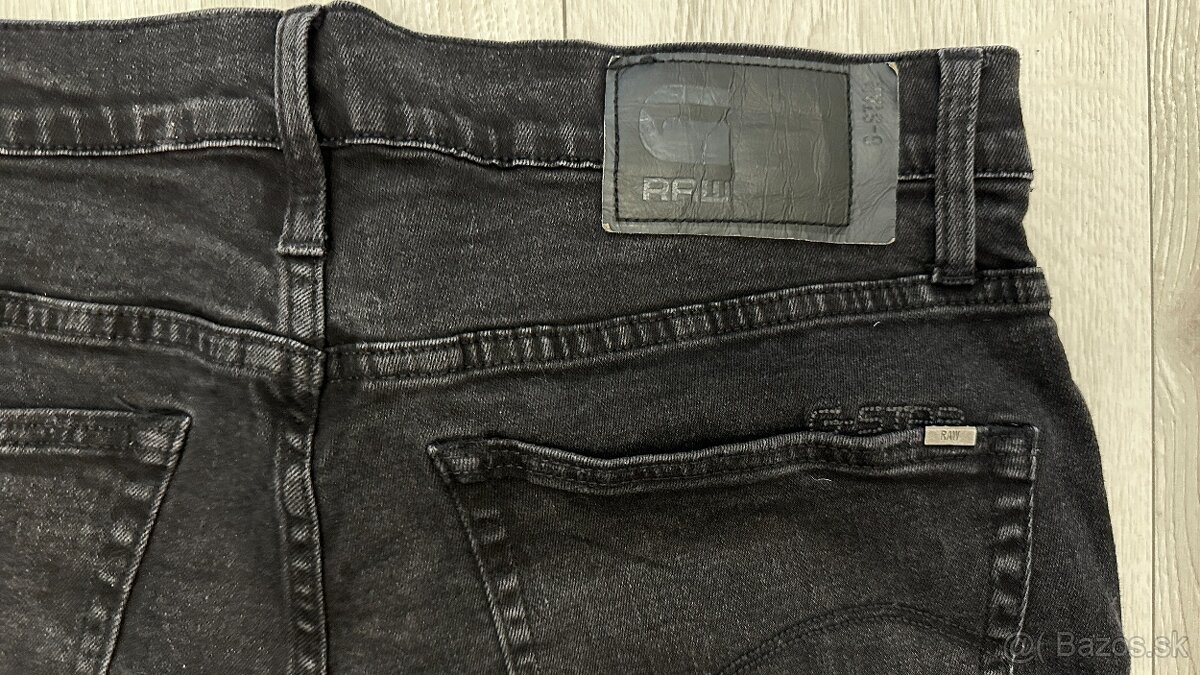 Pánske,kvalitné džínsy slim - G STAR RAW - veľkosť 34/32 - 7