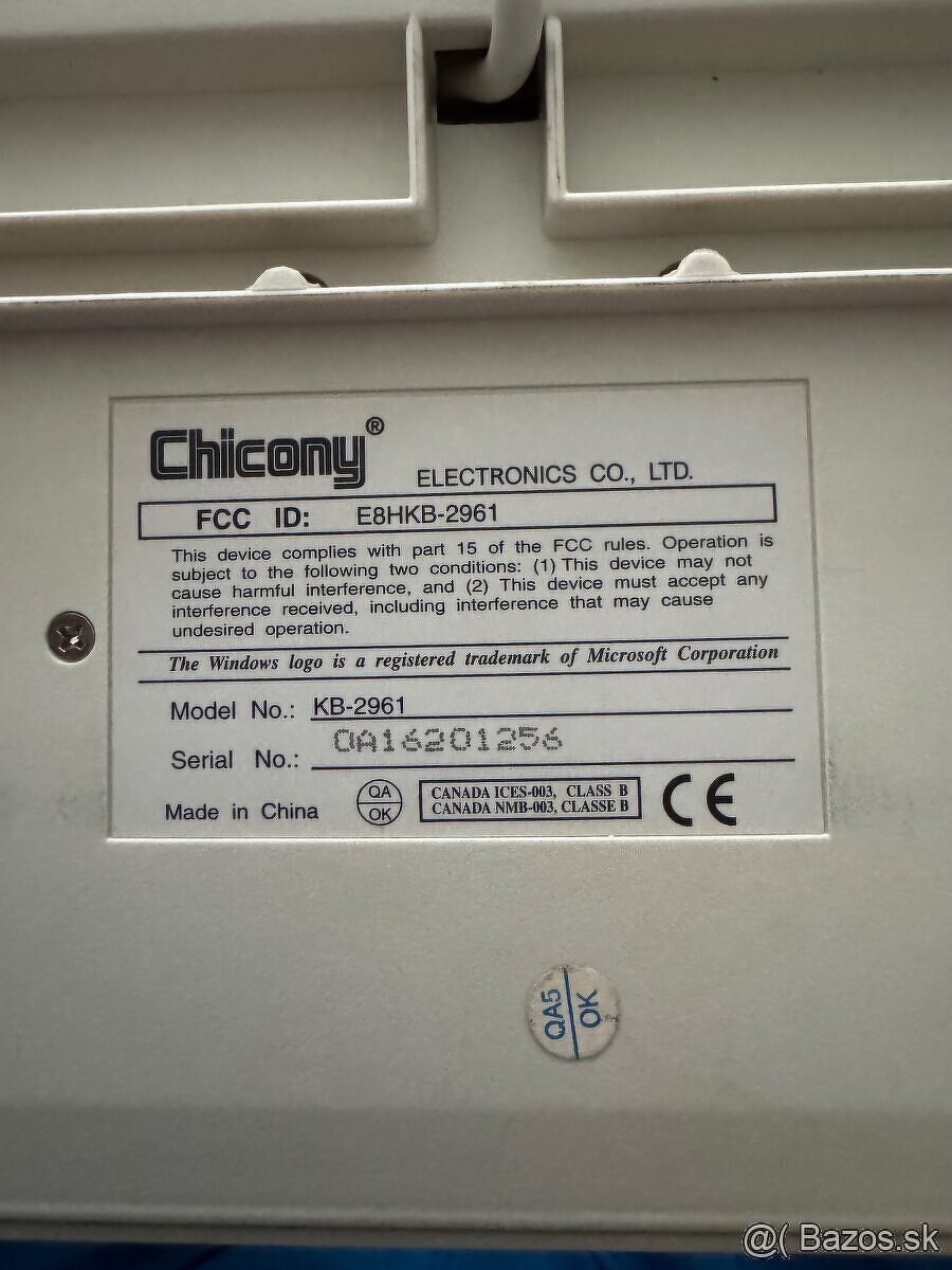 Chicony klávesnice KB-2961 (2 ks) + Delux K7005RF - 7