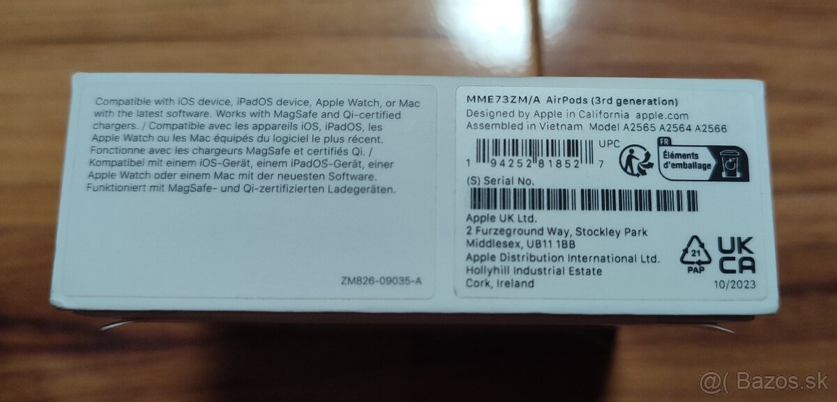 Airpods 3 (Úplne nové/ nerozbalené bt. slúchadla zn. Apple) - 7