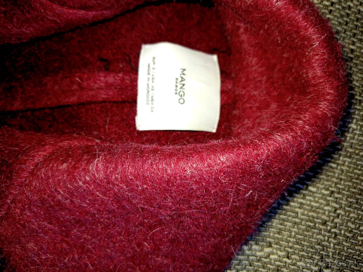 Dámske kabáty zelený a bordová - 7