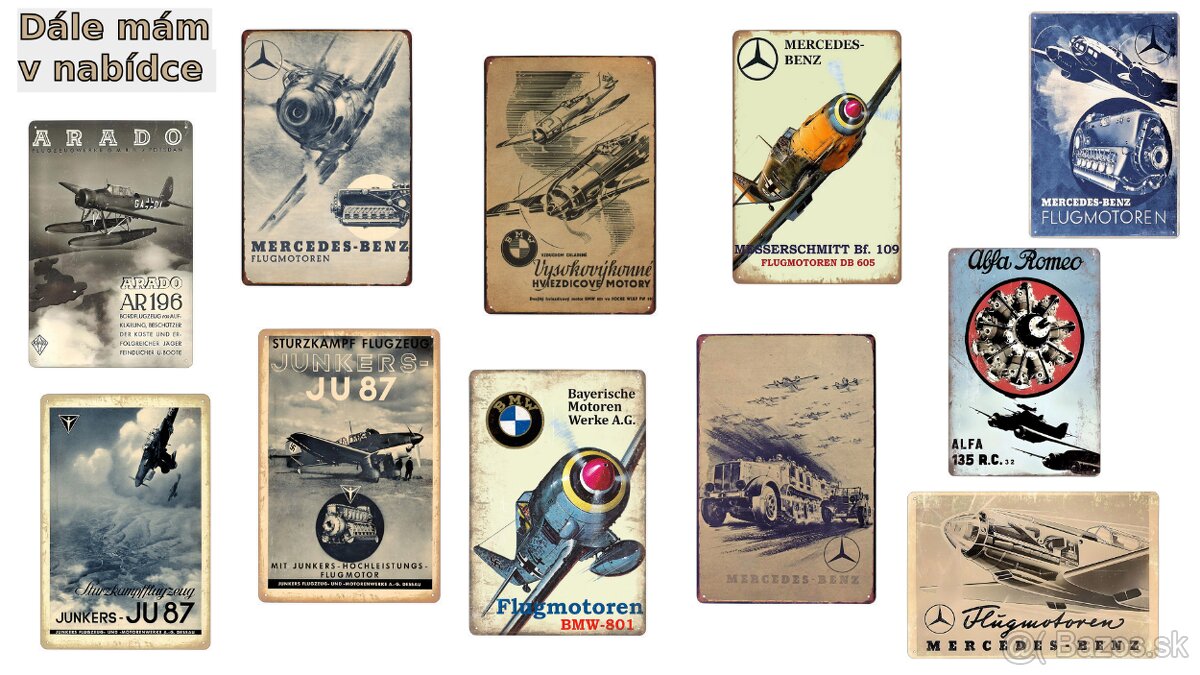 plechová cedule: Říšská pracovní služba - válečná propaganda - 7