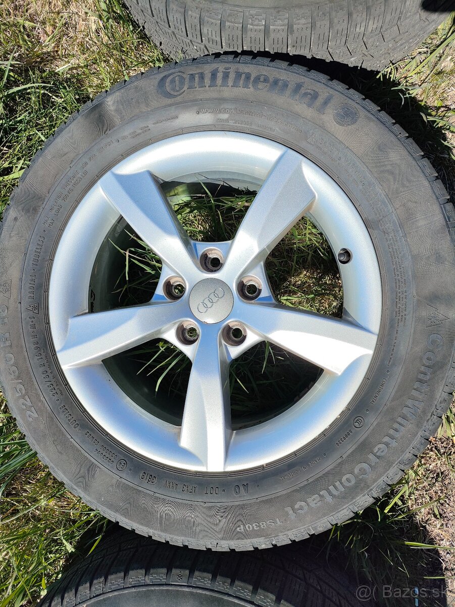 5x112 225/60 R16 ET37 7,5J AUDI zimné pneumatiky - 7