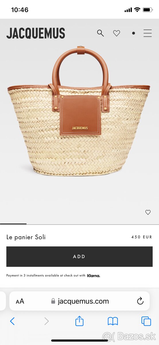 Jacquemus kabelka / kosik - 7