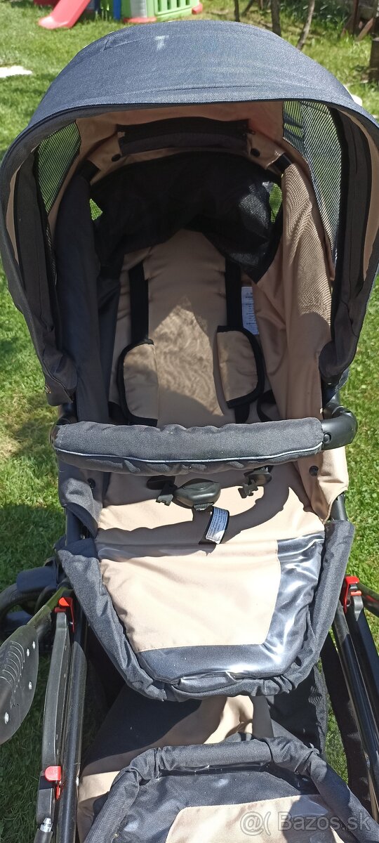 Kočík pre dvojičky/ súrodenecký kočík a vajíčka do auta - 7