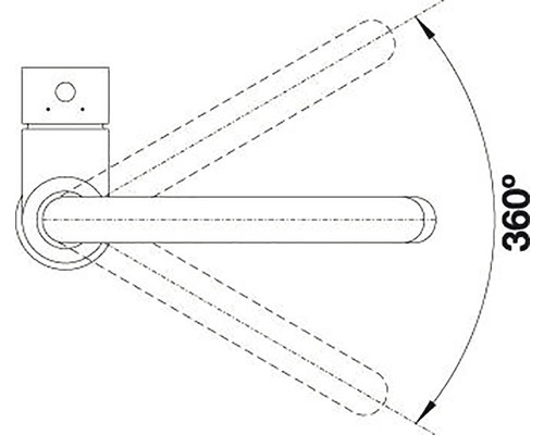 Kuchynská drezová batéria páková Blanco MIDA chrómová 517742 - 7